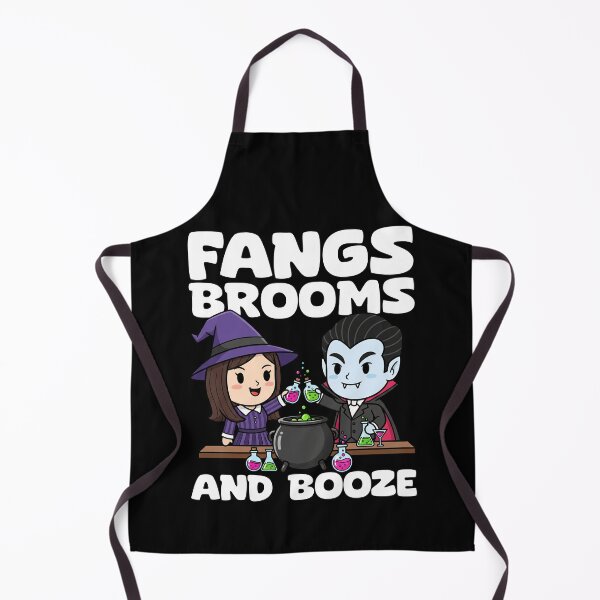Item preview, FANGS, BROOMS AND BOOZE - WITCH HALLOWEEN designed and sold by KEF Custom.