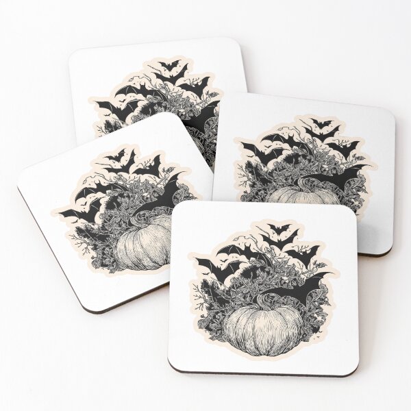 Item preview, Halloween Bats and pumpkins designed and sold by MendaciousMina.