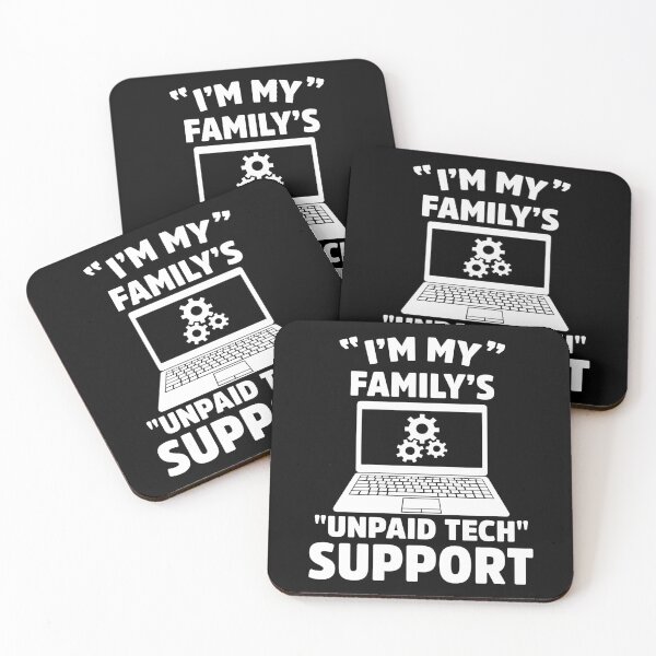Item preview, Unpaid Family Tech Support Funny IT Humor designed and sold by treasure-crafts.