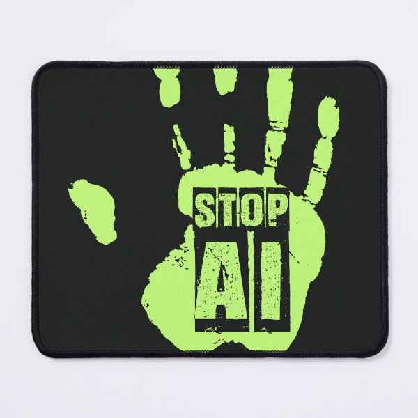 Item preview, STOP AI / Support Human Art - Handprint designed and sold by Frank J. Art.