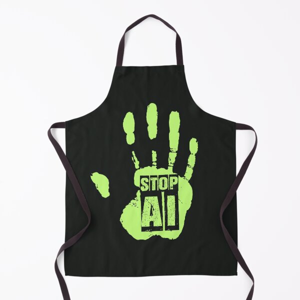Item preview, STOP AI / Support Human Art - Handprint designed and sold by Frank J. Art.