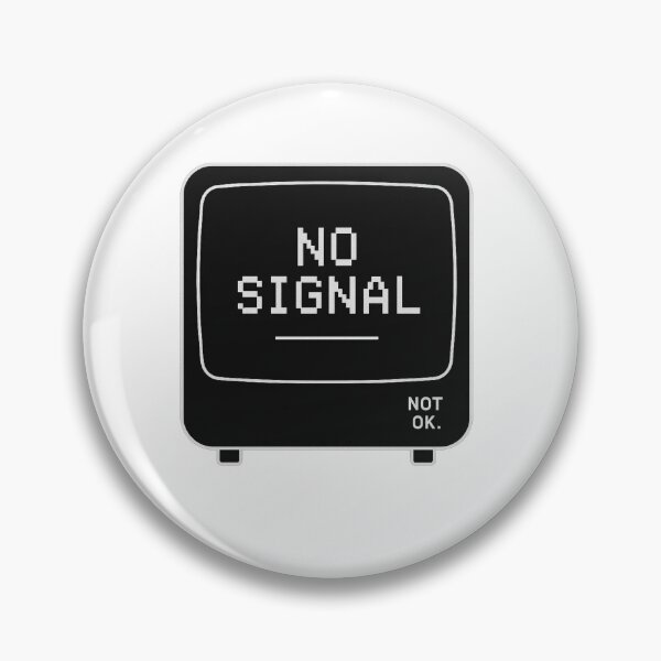 Item preview, No Signal – Minimalist Retro Glitch Design designed and sold by notokstudio.