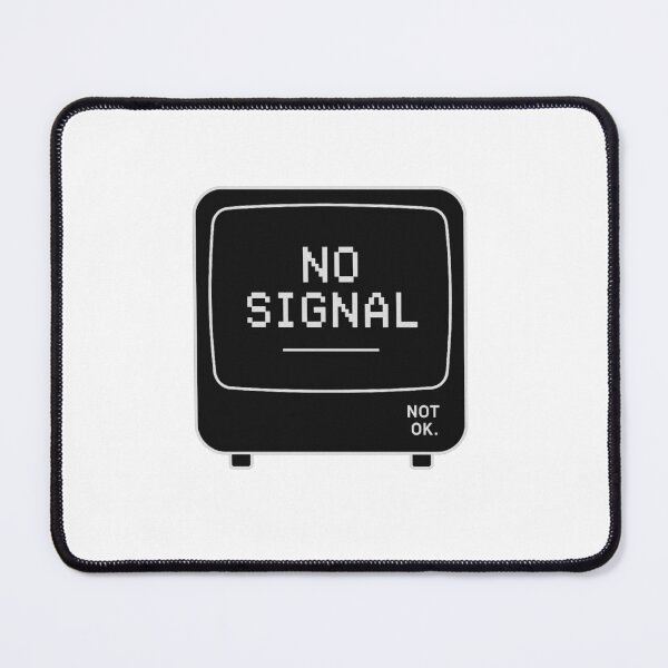 Item preview, No Signal – Minimalist Retro Glitch Design designed and sold by notokstudio.