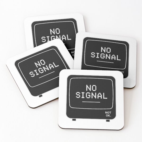 Item preview, No Signal – Minimalist Retro Glitch Design designed and sold by notokstudio.