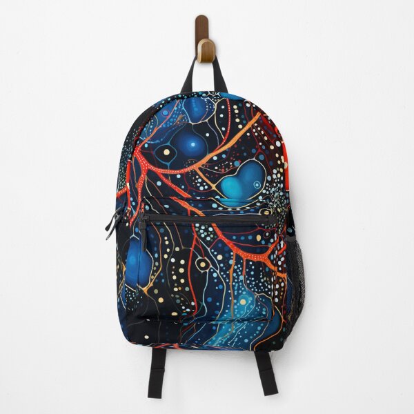 Item preview, Aboriginal Inspired Dot Art - With Lava in the Arctic Ocean designed and sold by GrinGalore.