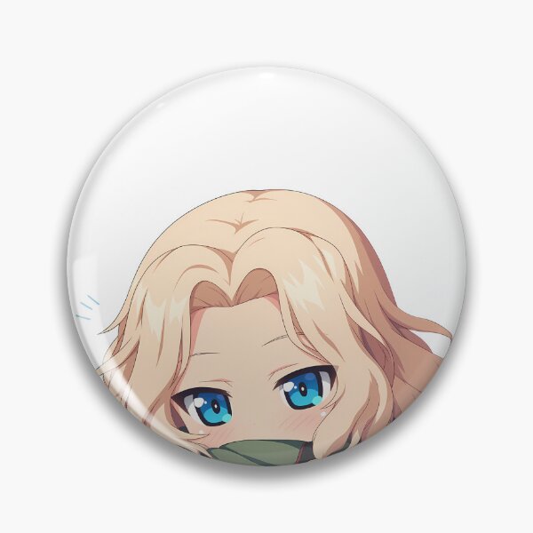 Item preview, Graceful Chibi Peeking Kay Girls und Panzer Anime designed and sold by B5fivemerch.