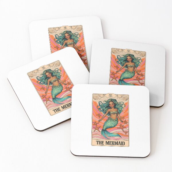 Item preview, The Mermaid – Mystical Tarot Card Print designed and sold by GoxyVision.
