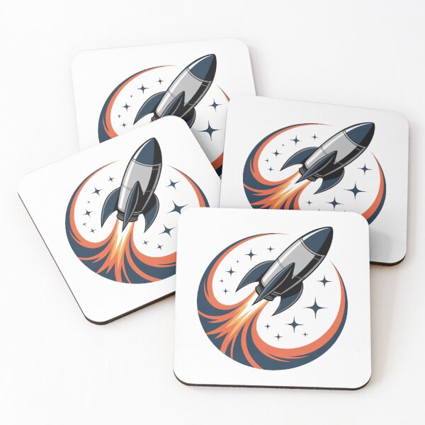 Item preview, Retro Rocket Ship – Space Adventure Design designed and sold by ArtByYunus.