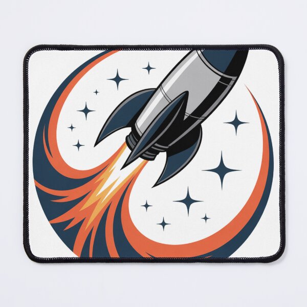 Item preview, Retro Rocket Ship – Space Adventure Design designed and sold by ArtByYunus.