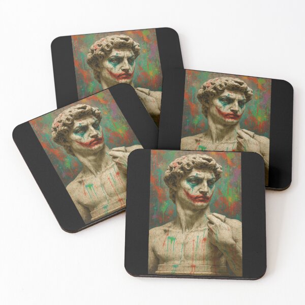 Item preview, Michelangelo’s David as the Joker – Graffiti Street Art designed and sold by Enea Kelo.