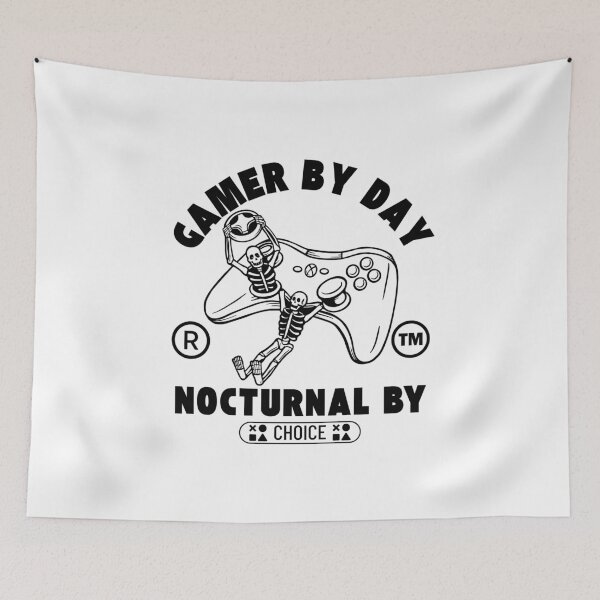 Item preview, Gamer by day, nocturnal by choice designed and sold by Peerless-Prime.