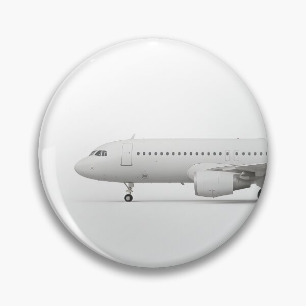 Item preview, Commercial Airplane Side View Illustration designed and sold by SassyArtistry.