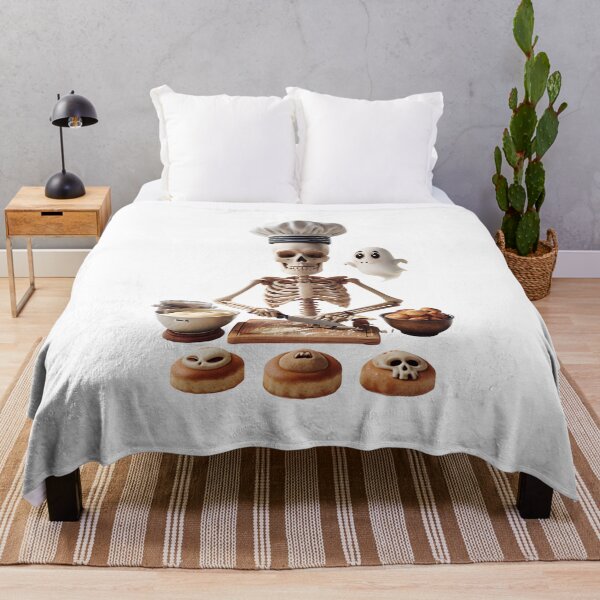 Item preview, Ghost & Skeleton Bakers – Spooky Cute Print designed and sold by GoxyVision.
