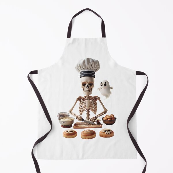Item preview, Ghost & Skeleton Bakers – Spooky Cute Print designed and sold by GoxyVision.