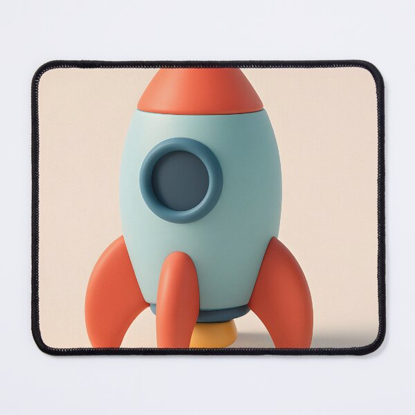 Item preview, Cute Cartoon Rocket Illustration designed and sold by SassyArtistry.