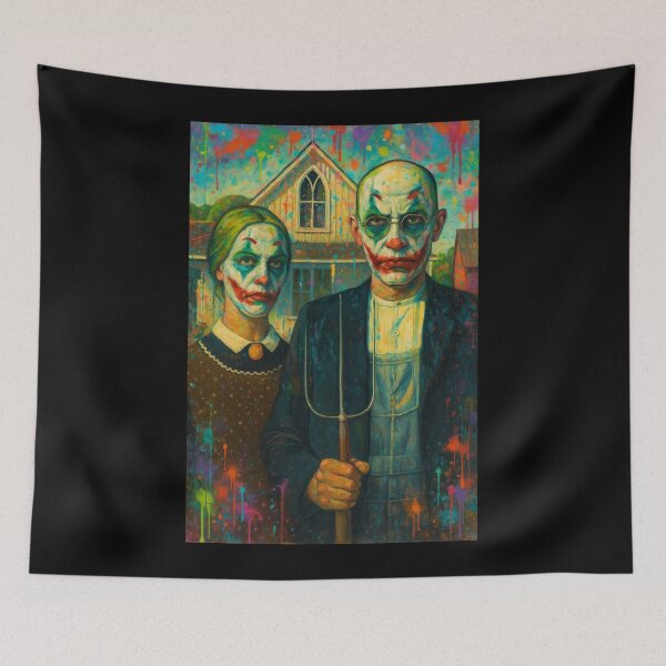 Item preview, American Gothic Graffiti Pop Art Reimagining designed and sold by Enea Kelo.