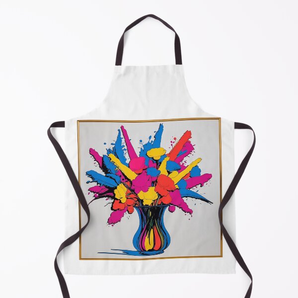 Item preview, Pop Art Abstract Colorful Flowers designed and sold by Pixel--Threads.