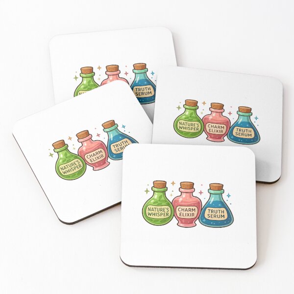 Item preview, Magical Potions – Fantasy Bottle Collection Print designed and sold by GoxyVision.