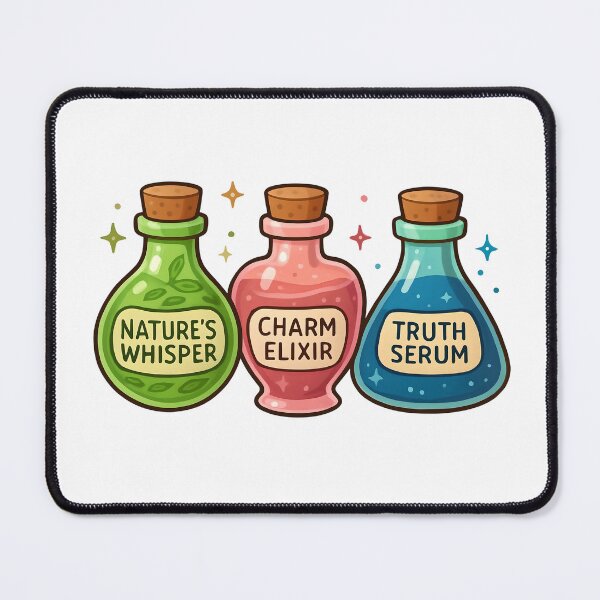 Item preview, Magical Potions – Fantasy Bottle Collection Print designed and sold by GoxyVision.