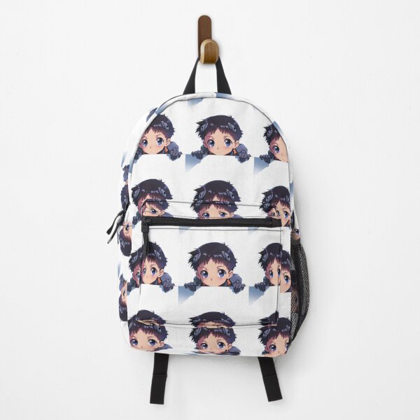 Item preview, Shinji Ikari Introspective Neon Genesis Evangelion Anime Chibi Peek designed and sold by B5fivemerch.