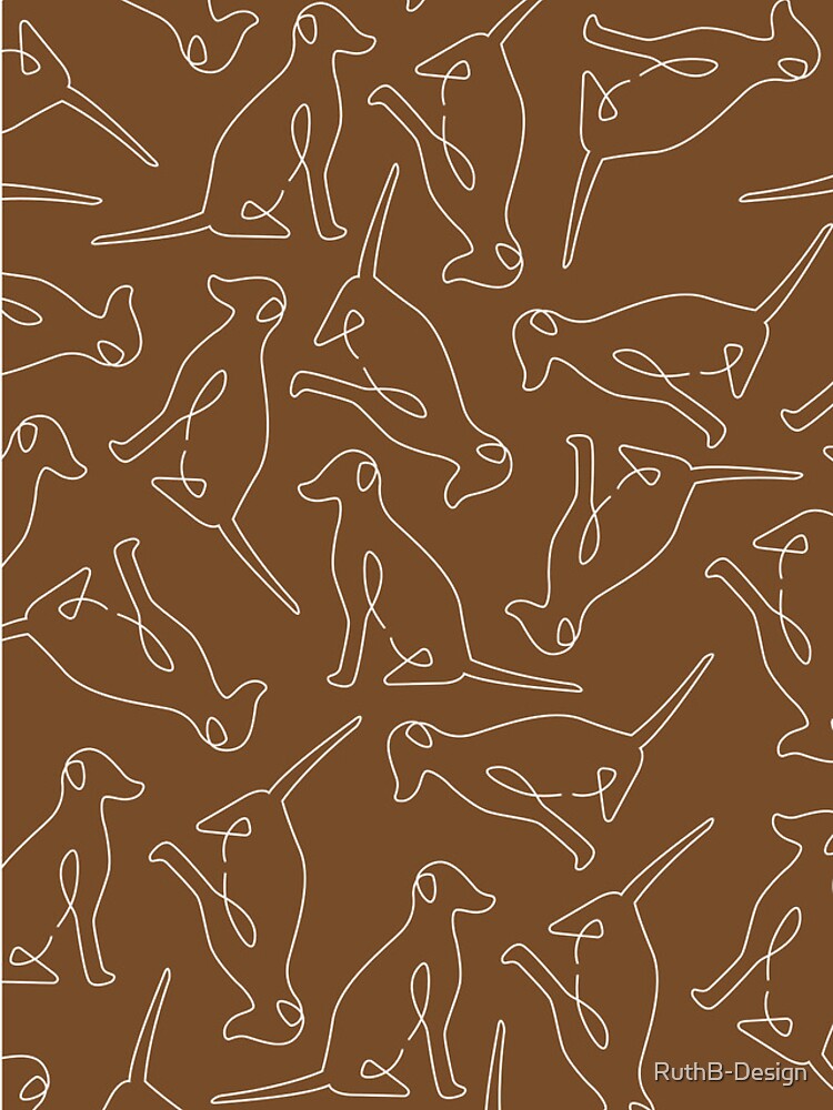 Thumbnail 4 of 4, iPhone Case, Dog single line drawing pattern designed and sold by RuthB-Design.