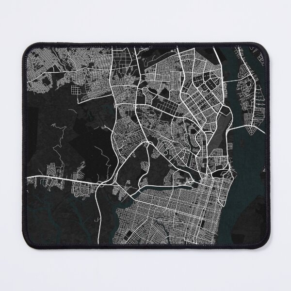 Item preview, Guayaquil City Map of Guayas, Ecuador - Dark designed and sold by deMAP.