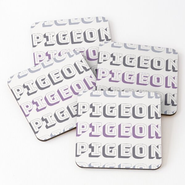 Item preview, Pigeon typographical colorful sign  designed and sold by Pigeonarchy.