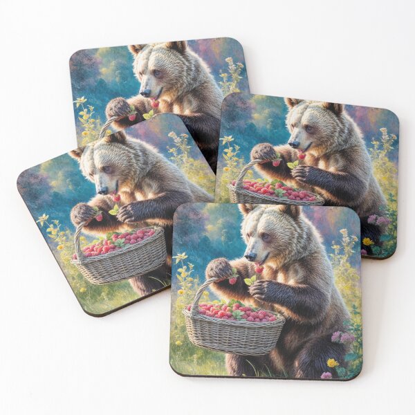 Item preview, Bear Picking Raspberries designed and sold by M-Y-A-R-T-.