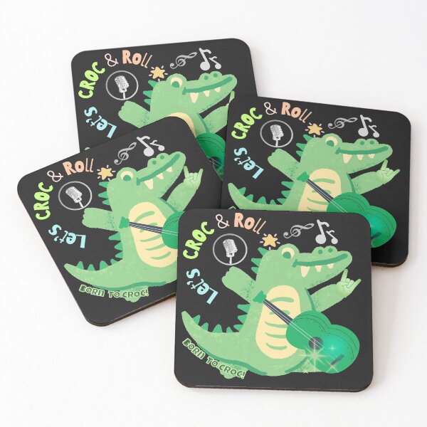 Item preview, Let’s Croc and Roll – Born to Croc Funny Alligator Design designed and sold by minibrainco.