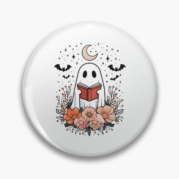 Item preview, Reading Ghost – Spooky Book Lover Print designed and sold by GoxyVision.