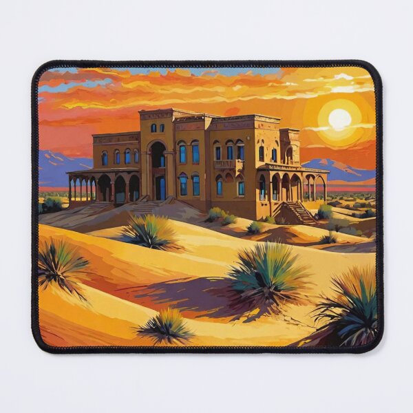 Item preview, Desert Sunset – Surreal Mansion in the Sands designed and sold by DreamistStore.