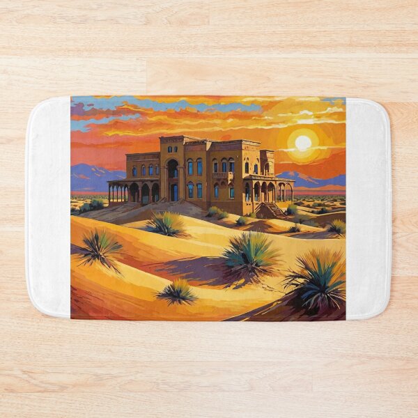 Item preview, Desert Sunset – Surreal Mansion in the Sands designed and sold by DreamistStore.