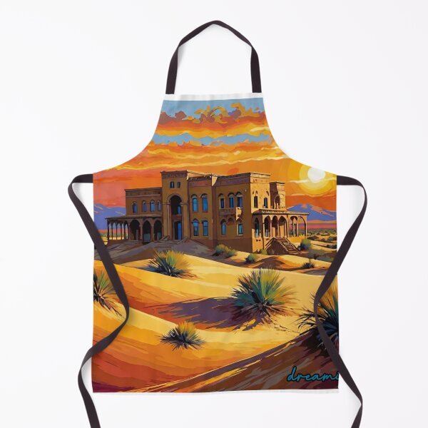 Item preview, Desert Sunset – Surreal Mansion in the Sands designed and sold by DreamistStore.