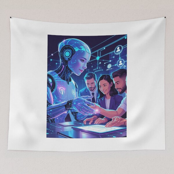 Item preview, Collaborating with AI – The Future of Teamwork designed and sold by smitke.