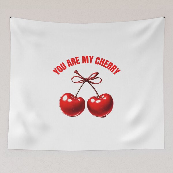 Item preview, You Are My Cherry – Cute Romantic Fruit Print designed and sold by GoxyVision.