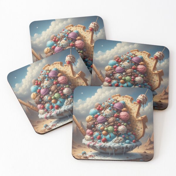 Item preview, Epic Sundae Explosion – Gelato, Strawberries & Wafers by negarTv Designs designed and sold by NegarTv Designs.