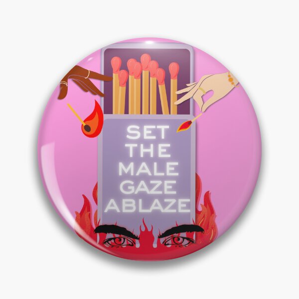 Item preview, Set the Male Gaze Ablaze | Matchstick Ragecore Print designed and sold by Parasocialite.