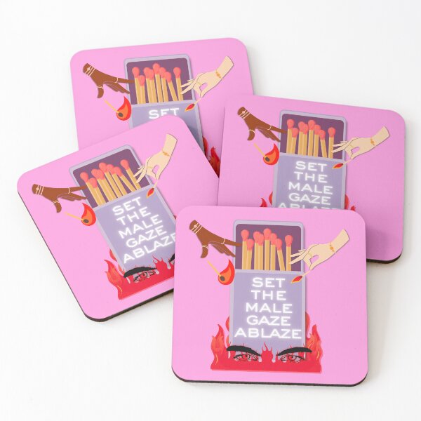 Item preview, Set the Male Gaze Ablaze | Matchstick Ragecore Print designed and sold by Parasocialite.