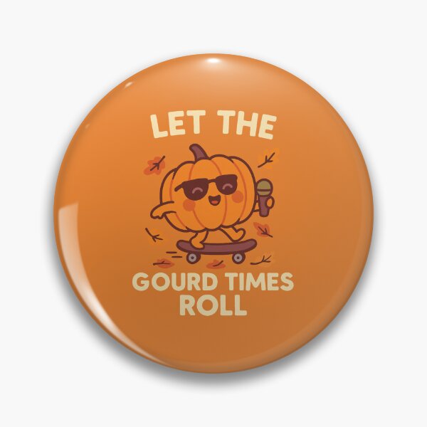Item preview, Let the Gourd Times Roll – Fun Pumpkin Skateboarding Through Autumn Leaves designed and sold by BloomKind.