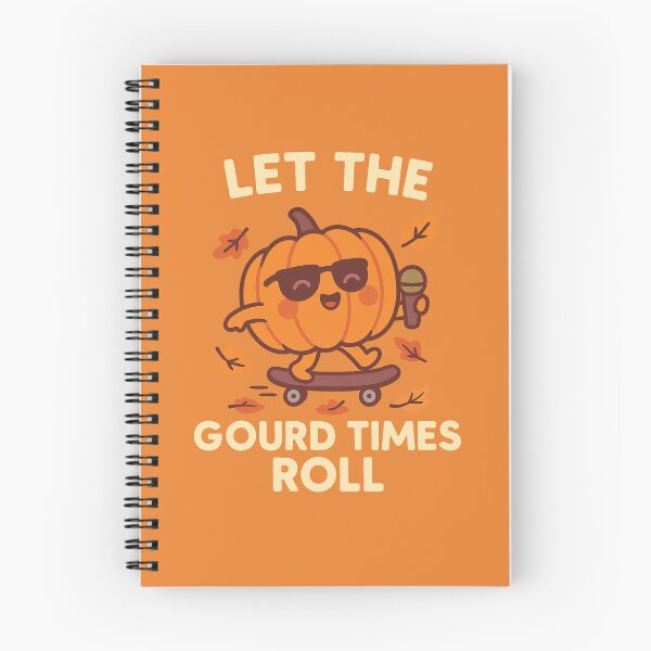 Item preview, Let the Gourd Times Roll – Fun Pumpkin Skateboarding Through Autumn Leaves designed and sold by BloomKind.
