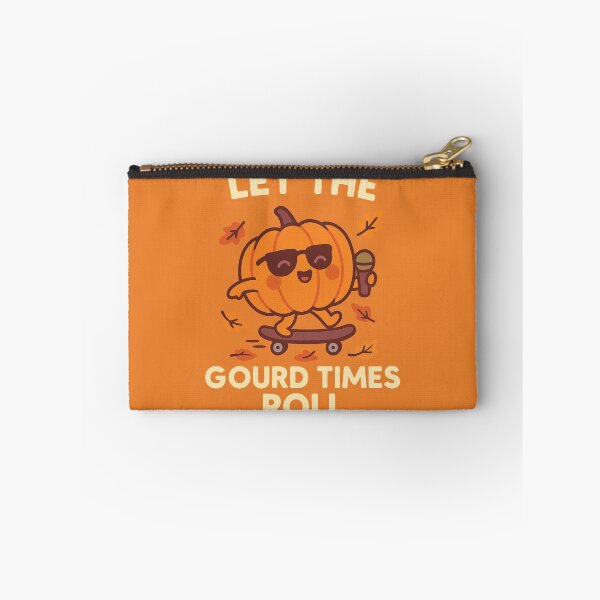 Item preview, Let the Gourd Times Roll – Fun Pumpkin Skateboarding Through Autumn Leaves designed and sold by BloomKind.