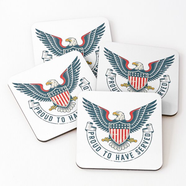 Item preview, Veterans Day Proud To Have Served Eagle Emblem designed and sold by Amanda's Factory.