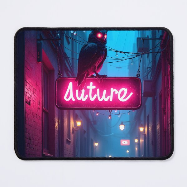 Item preview, Neon Owl of the Future designed and sold by oanaunciuleanu.
