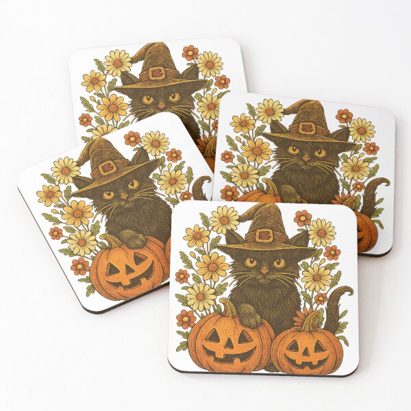 Item preview, Catful pumpkins halloween｜ghost cat png｜black cat halloweening｜fall ghostly pumpkin｜boho floral cat shirt｜boho floral cats, fall boho png designed and sold by PixelBlooming.