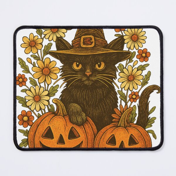 Item preview, Catful pumpkins halloween|ghost cat png|black cat halloweening|fall ghostly pumpkin|boho floral cat shirt|boho floral cats, fall boho png designed and sold by PixelBlooming.