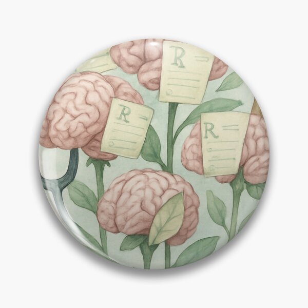 Item preview, Psych NP Prescription Garden - Mental Health Healer Art - Nurse Practitioner Gift designed and sold by TONSNAP.