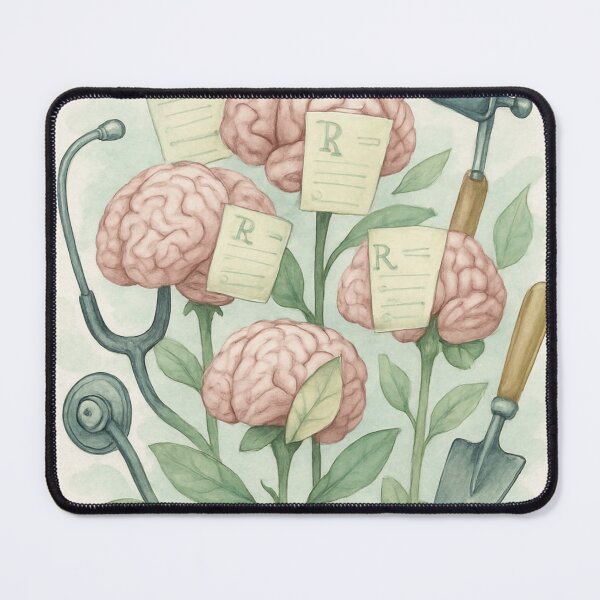 Item preview, Psych NP Prescription Garden - Mental Health Healer Art - Nurse Practitioner Gift designed and sold by TONSNAP.