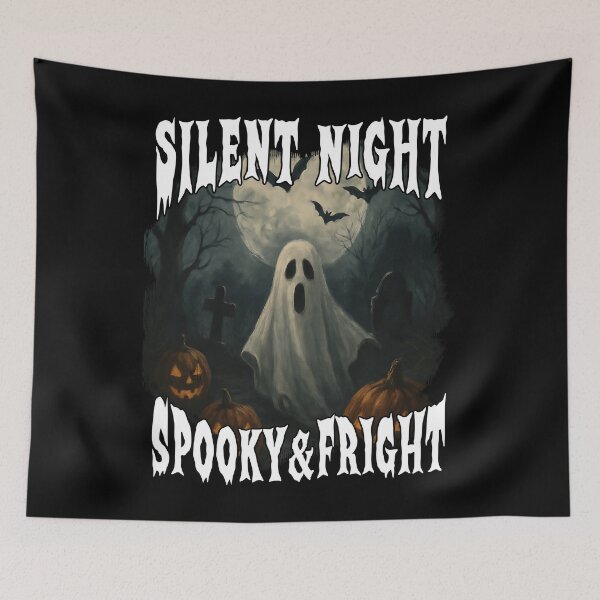 Item preview, SILENT NIGHT SPOOKY AND FRIGHT happy Halloween costume trick or treat  designed and sold by Jt41.