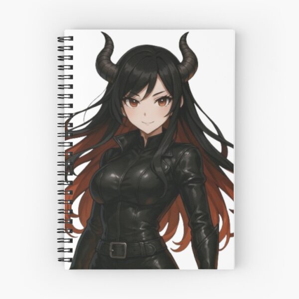 Item preview, Alythra – Charismatic demoness in black leather designed and sold by RebeccaLys Studio.