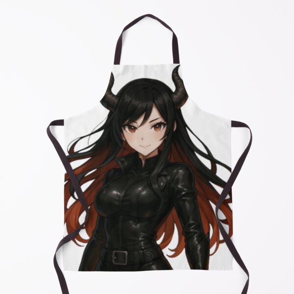 Item preview, Alythra – Charismatic demoness in black leather designed and sold by RebeccaLys Studio.